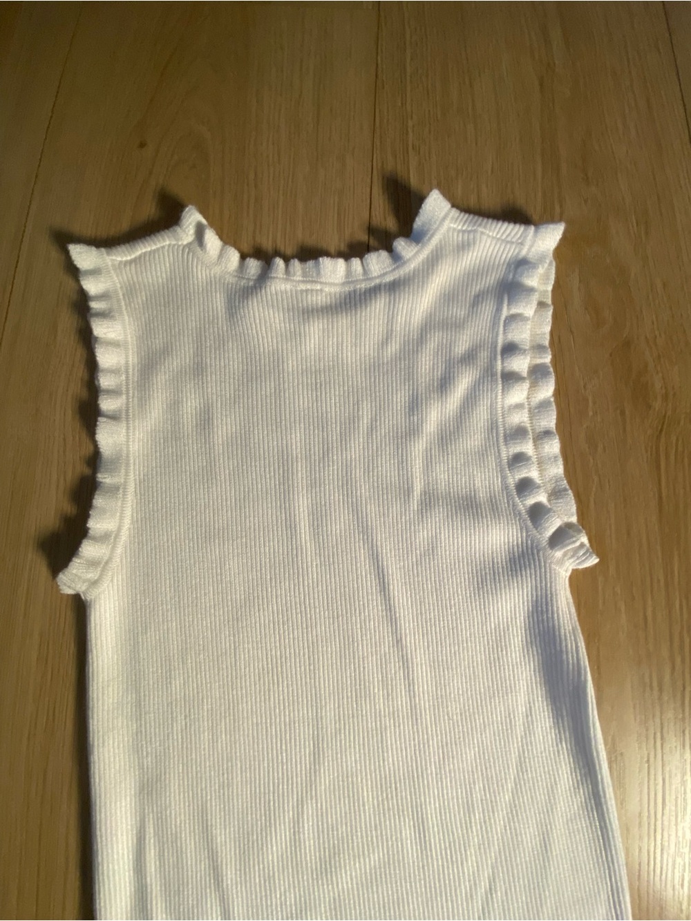 Soft Vanilla Ruffle Knit Tank 🤍✨ - Picture 8 of 12